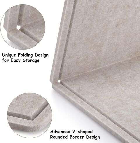 Large Bulletin Board, 60x36 Inches Cork Board Alternative, Large Felt Board Decorative Pin Board for Wall, Foldable Photo Board Self-Adhesive Vision Board with 36 Pushpins Dark Gray in Kuwait