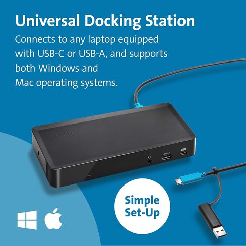 Kensington SD5900T Thunderbolt 4 Displaylink Quad 4K Docking Station for All MacBook M1/M2/M3/M4 and Windows (K35232NA) in Saudi Arabia