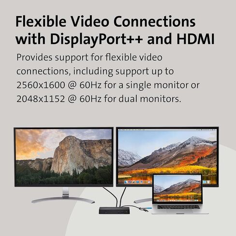 Kensington SD5900T Thunderbolt 4 Displaylink Quad 4K Docking Station for All MacBook M1/M2/M3/M4 and Windows (K35232NA) in Saudi Arabia