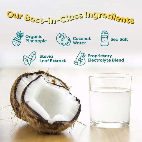 مزيج مشروبات إلكتروليت من فلافسيتي فروت بانش، 28 عبوة عصا أثناء التنقل - عبوات مسحوق إلكتروليتات صحية مصنوعة من فواكه حقيقية - مشروب مسحوق كيتو بدون سكر مضاف، خالي من الغلوتين in Kuwait