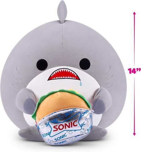 Snackles Series 2 16 بوصة بواسطة Zuru quddly Squishy Comfort 16 بوصة مع ملحق للعلامة التجارية الخفيفة المرخصة (Monkey & Dole Pinapple) in Saudi Arabia