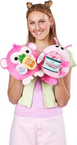 Snackles Series 2 16 بوصة بواسطة Zuru quddly Squishy Comfort 16 بوصة مع ملحق للعلامة التجارية الخفيفة المرخصة (Monkey & Dole Pinapple) in Kuwait