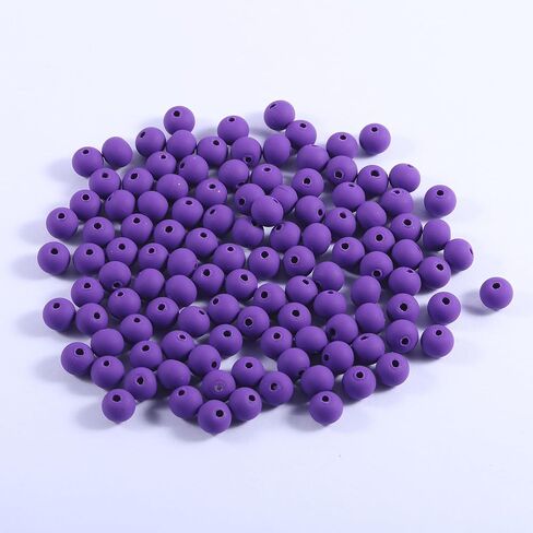 250Pcs Purple Clay Beads for Bracelets Making, 6mm Round Beads for DIY Necklace Earring Making Kit in Kuwait