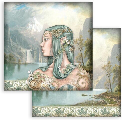 Stamperia Scrapbooking Pad-Magic Forest, Multicoloured, 12 x 12 inches in Kuwait