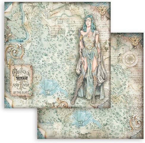 Stamperia Scrapbooking Pad-Magic Forest, Multicoloured, 12 x 12 inches in Kuwait