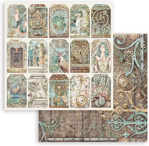 Stamperia Scrapbooking Pad-Magic Forest, Multicoloured, 12 x 12 inches in Kuwait