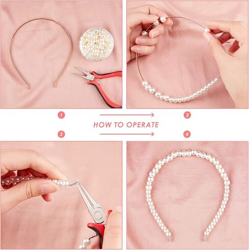 Nbeads 200 pcs حبات أكريليك أوروبية ، بؤلؤة مقلدة كبيرة من الخرز الأوروبي الخرز Rondelle Spacer لصنع المجوهرات in Kuwait