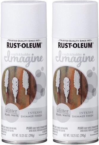 Rust-Oleum Imagine Craft & Hobby Glitter Spray Paint White in Saudi Arabia