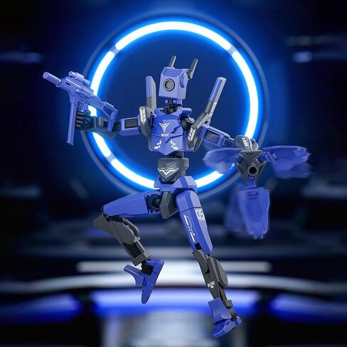 Sentinel 13 Action Figure Generation Sixth Generation 13 Magnetic T13 magnical multived multiped Robot PVC Model مع ملصقات DIY متعددة الأسلحة ذات الأسلحة الدوارة (RED) in Saudi Arabia