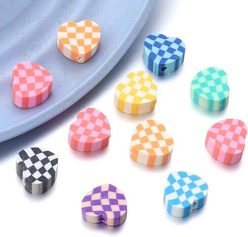 100pcs/box مصنوعة يدويا الفراشة السائبة حبات الطين بوليمر الطين ل DIY قلادة قرط المجوهرات صنع المجوهرات - 8x12mm in Kuwait