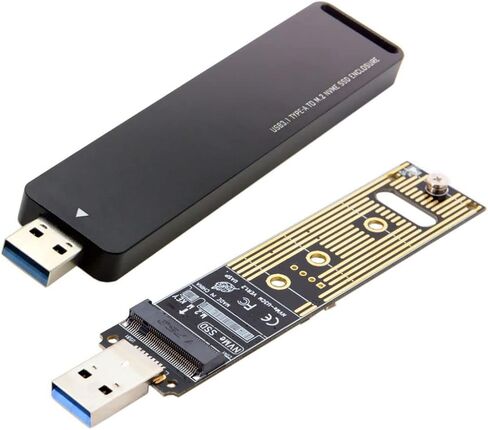 ChenYang USB 3.2 to M.2 NVME/SATA SSD Enclosure Reader,USB 3.2 Gen 2x2 20Gbps Tool Free Enclosure Adapter Support 2242/2260/2280mm with RTL9220 Chipset in Kuwait