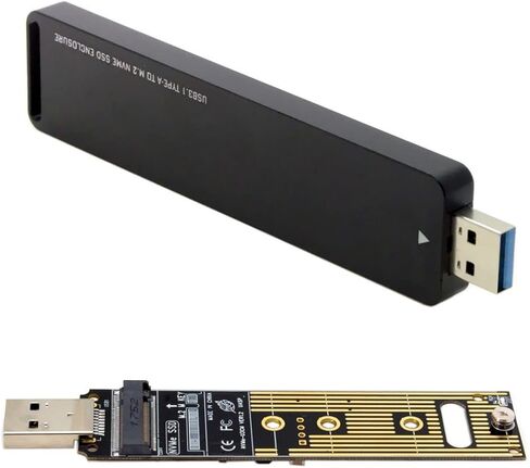ChenYang USB 3.2 to M.2 NVME/SATA SSD Enclosure Reader,USB 3.2 Gen 2x2 20Gbps Tool Free Enclosure Adapter Support 2242/2260/2280mm with RTL9220 Chipset in Kuwait