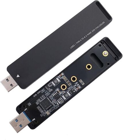 ChenYang USB 3.2 to M.2 NVME/SATA SSD Enclosure Reader,USB 3.2 Gen 2x2 20Gbps Tool Free Enclosure Adapter Support 2242/2260/2280mm with RTL9220 Chipset in Kuwait