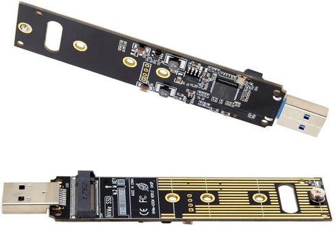 ChenYang USB 3.2 to M.2 NVME/SATA SSD Enclosure Reader,USB 3.2 Gen 2x2 20Gbps Tool Free Enclosure Adapter Support 2242/2260/2280mm with RTL9220 Chipset in Kuwait