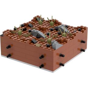 WW2 Battlefield Ground Building Build Set (143pcs) .WW2 Building Build Fun fun Kids and History History.