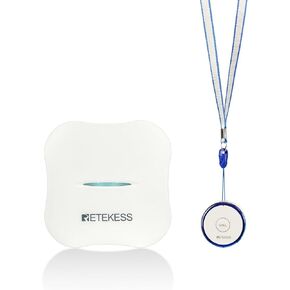 RETEKESS TH011 WIFI WIFI SMART Wireless Careled Pager System ، أنظمة تنبيه الحياة ، تنبيه البطارية المنخفضة ، زر الاتصال 1 لكبار السن المعوقين للمريض المسنين