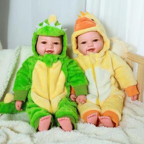 Babeside Baby Baby Dolls Twins - 17 بوصة Sweet Smile Doll Doll Doll Twins LifeLike Real Life Doll Boy and Girl مع هدية إكسسوارات للأطفال 3 4 5 6 7 8+