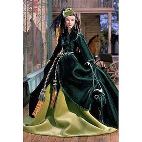 Mattel 2001 Timeless Treasures Collectible Doll - Scarlett Ohara - On Peachtree Street, The Drapery Dress