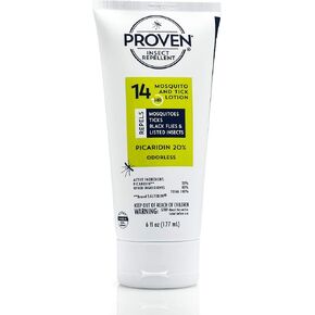 Proven Insect Repellent Lotion, Keep Mosquitoes, Ticks and Flies Off, DEET Alternative Repellent, Up to 14-Hour Protection, Great for Outdoor Camping and Hiking- 2 Ounce, Odorless Lotion, 2 Pack