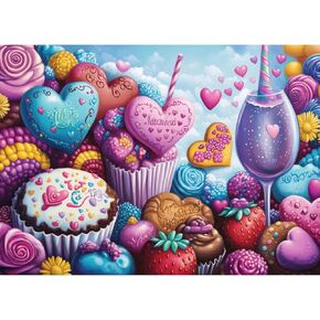 Chocolate Delight Jigsaw Puzzle, 1000 Piece Puzzle for Adults, Impossible Hard Difficult Challenging Puzzles for Adults 1000 Pieces, Home Decoration Puzzle, Interlock Perfectly No Dust