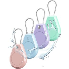 Waterproof AirTag Keychain Holder Compatible with Apple AirTag – 4 Pack Air Tag key Ring & Scratch-Resistant AirTag Lock Case for GPS Item Finder, Ideal for Travel, Luggage, Dog & Men Women's Keyring in Saudi Arabia