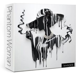 Elegant Women Jigsaw Puzzle 1000 Piece for Adult, White Black Difficult Pretty Art Jigsaw Puzzles, Beautiful Aesthetic Challenging Puzzle