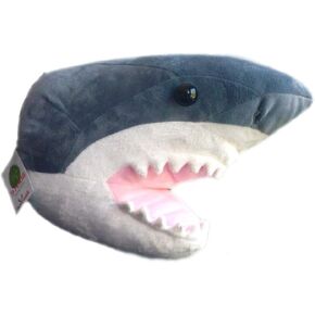 أعشق 12 "chum the Shark Head Plush محشو بالحيوان Walltoy Wall Mount