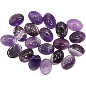 25x18mm Gemstone Cabochon حبات الظهر المسطحة لمجوهرات صنع DIY على شكل 10pcs ، Moonstone