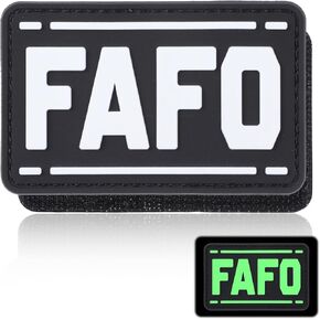 Funny Tactical Patch, 2 Pcs PVC Military Hook and Loop Patch DIY Sew On Embroidered Patch Applique Accessories for Backpacks Hats Clothes Jeans Jackets