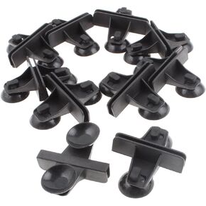 uxcell Aquarium Fish Tank Plastic Sucker Clip Divider Sheet Holder Black 10pcs