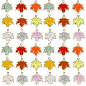 Youdiyla 36pcs Alloy enamel double hanging ethnic style set series Pendant Jewelry Making DIY Keychain Earrings Pendant Various Design Charms for Jewelry Making Bracelets Necklace (SN385)