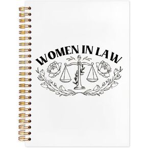 SNNDER Lawyer Notebook Journal, Lawyer Gifts for Women, Women in Law Hardcover Spiral Notebook 5.5x8.3 Inch