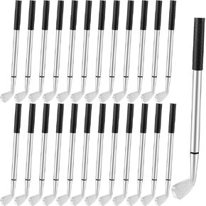 Golf Ballpoint Pen Mini Golf Clubs Pens Black Ink للطلاب لوازم القرطاسية المكتبية لزملاء العمل (25)
