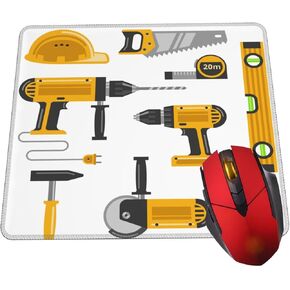PAD Mouse Electrician Carpenter أدوات البناء منصات الماوس للمكتب قاعدة مطاطية غير قابلة للانزلاق.