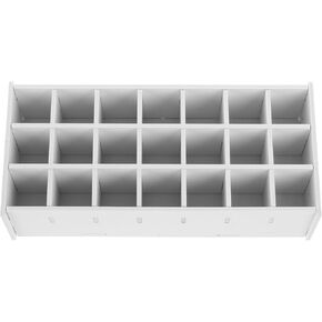 Hoodancos Paint Storage Organizer 21 Grid Craft Paint حامل الرف رف الطلاء صندوق تخزين زجاجة لطلاء ألوان مائية أنابيب زيت