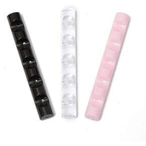 AKOAK 3 Pcs Nail Art Penholder Acrylic Makeup and Nail Brush Organizer Art and Craft Painting/Carving Brush Display Stand Can Hold 5 Individual Brushes