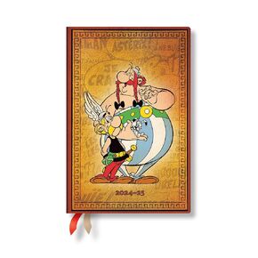 Paperblanks | 2025 Weekly Planner | Asterix & Obelix | The Adventures of Asterix | 12-Month | Mini | Horizontal | Elastic Band | 160 Pg | 100 GSM