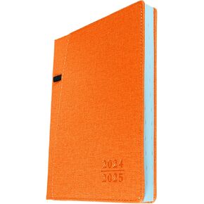 Planner 2024-2025 ، مخطط شهري أسبوعي من يوليو 2024-ديسمبر 2025 [18 شهرًا مخططًا] ، ورقة سميكة + حلقة القلم + جيب + علامات تبويب شهرية ، 8.26 بوصة × 5.7 بوصة (24-25 وردي)