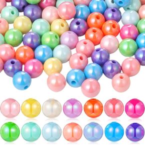450 pcs 10mm color acrylic beads ab rainbow collor multicolor colors beads for diy netcleace bracelet المجوهر