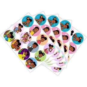 120pcs gracies kids ملصقات عيد ميلاد لوازم حفلة للأطفال