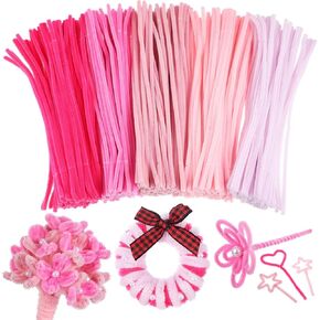 OperItacx 500pcs أنابيب أنابيب ، 5 ألوان منظفات الأنابيب للحرف اليدوية ، تنبع متعددة الألوان ، مستلزمات الحرف اليدوية لمشروع الفنون DIY (12 بوصة × 6 مم)