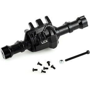 LCX RACING 1/1TH RC CRAWLER CAN CNC محور محور خلفي معلق مع طلاء PVD DIFF لـ TRX-4 ، ترقيات أجزاء الملحقات
