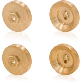 Brass Wheel Weights Hex Adapter 4Pcs for Axial SCX24 C10 AXI00001 AXI90081 in Kuwait
