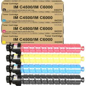 Mezoo IM C4500 IM C6000 حبر خرطوشة عالية العائد مع 842279 842280 842281 842282 الحبر لـ Savin lanier IMC4500 IMC6000 IMC5500