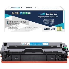 LCL 414X Cyan High-Yield Toner Cartridge with OEM Chip Replacement for HP 414A 414X W2021X for HP Color Pro M454dw M454dn MFP M479fdw M479fnw M479fdn M479dw Laserjet Enterprise M455dn MFP M480f (1PK)