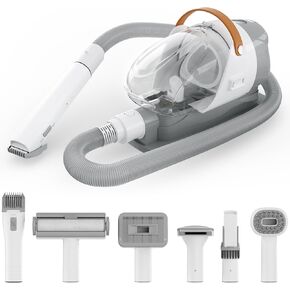 Dog Grooming Kit, Pet Grooming Vacuum for Dogs with Pet Clipper Brush, 16000Pa Dog Hair Vacuum for Shedding Grooming, 2.5L Dust Cup & 3 Levels Low Noise Pet Vacuum