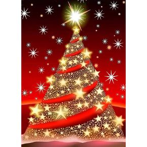 KITS SKRYUIE 5D Christmas Tree Diamond Painting Kits - DIY Diamond Art Kits للبالغين عيد الميلاد ، تدريبات مستديرة كاملة - غرزة كروس - البالغين Craft for Wall & Office Decor