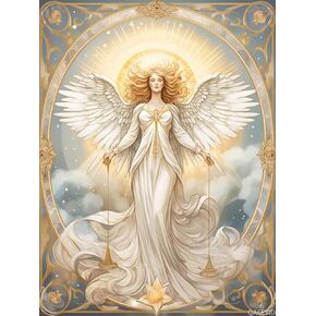 Qaceyid DIY 5D مجموعات الطلاء فن الماس للبالغين للبالغين Angel Angel Wing Girl Art Easy for Beginner Round Full Drill Cross Stitch Mosaic Gems Craft for Home Decor