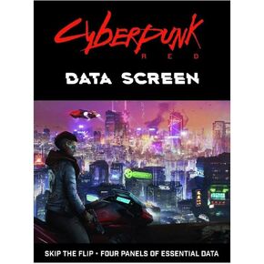 شاشة بيانات Cyberpunk Red بواسطة R Talsorian Games - 4 لوحة بطاقة DM Dungeon Master ، GM Gamemaster ، شاشة اللاعب - ألعاب اللوح وإكسسوارات ألعاب الطاولة - متوافقة مع Cyberpunk Red
