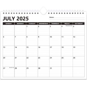 Calendar 2024-2025 - Wall Calendar 2024-25 from July 2024 to December 2025, Wall Hanging Calendar for Easy Organizing, 17" x 12", Floral